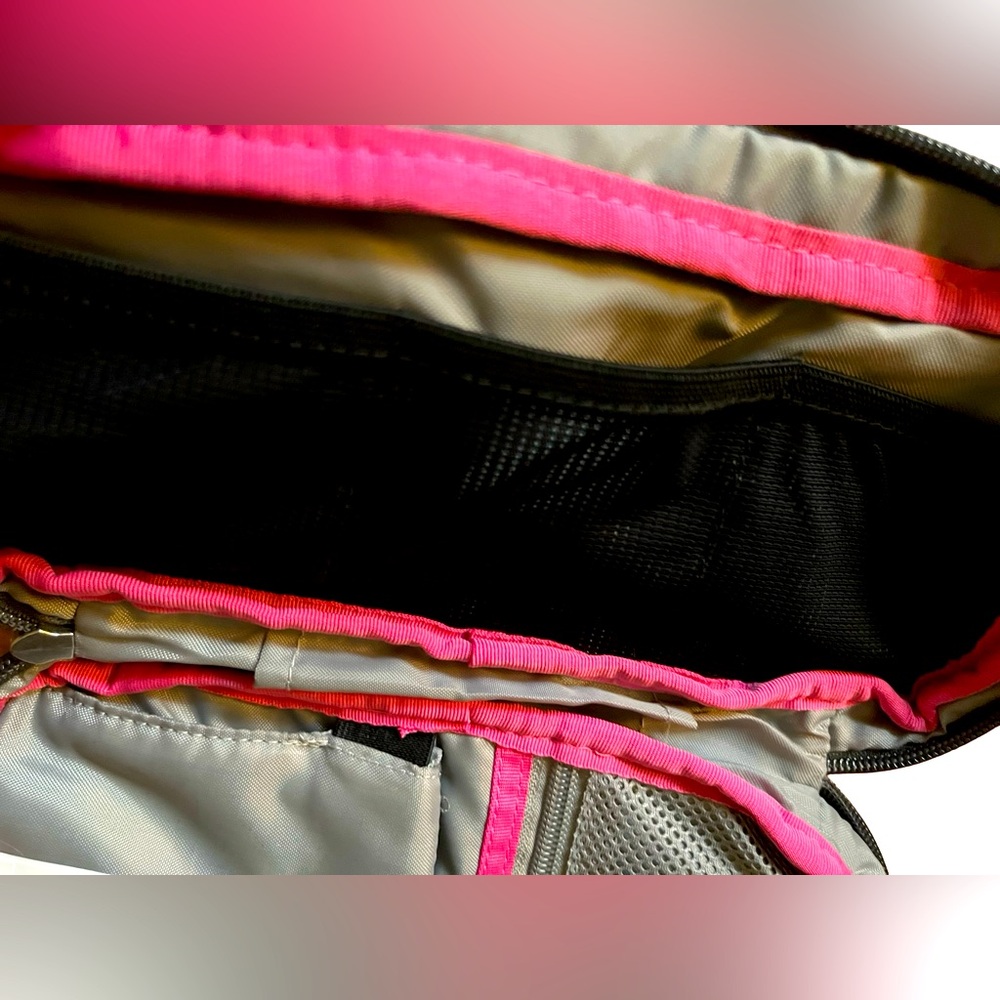 Jansport Gray and Pink Backpack Floral Design - Picture 5 of 8